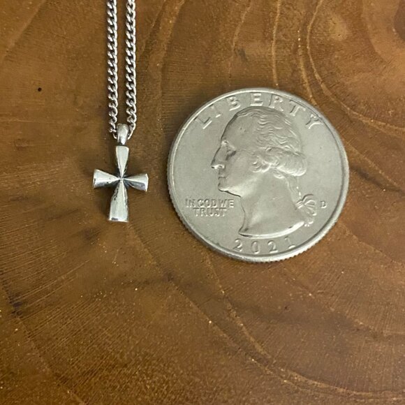 James Avery St. Teresa Cross Necklace, Sterling Silver - Picture 2 of 4